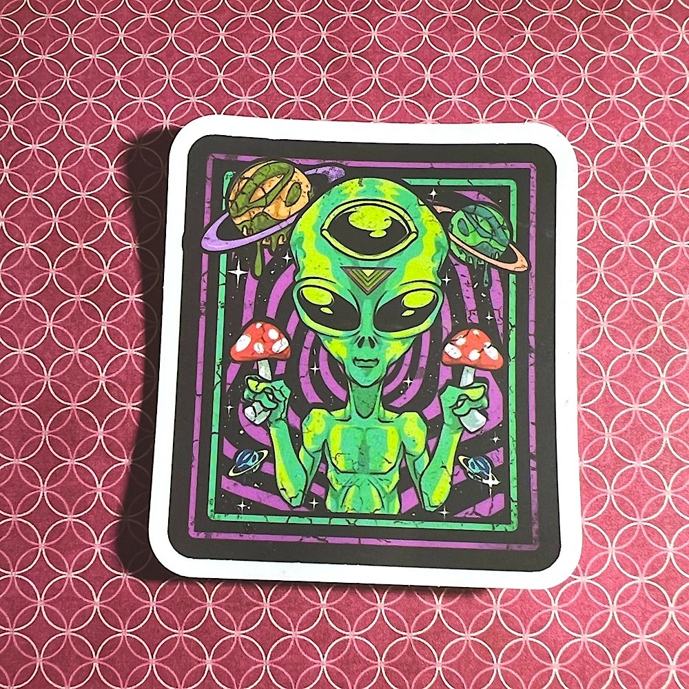Pathway Alien ET EBE Traveler Star Person Space People Single Decor Sticker